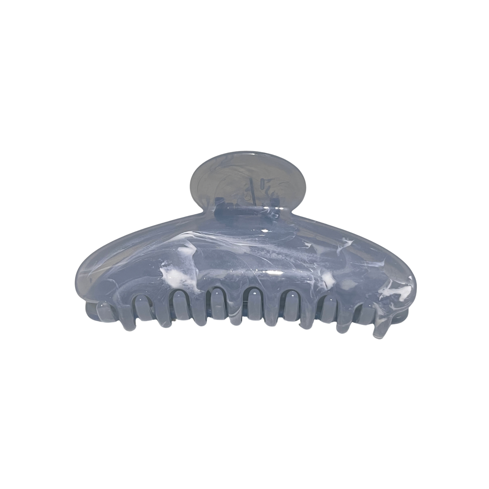 Steel Blue Marble Hair Claw