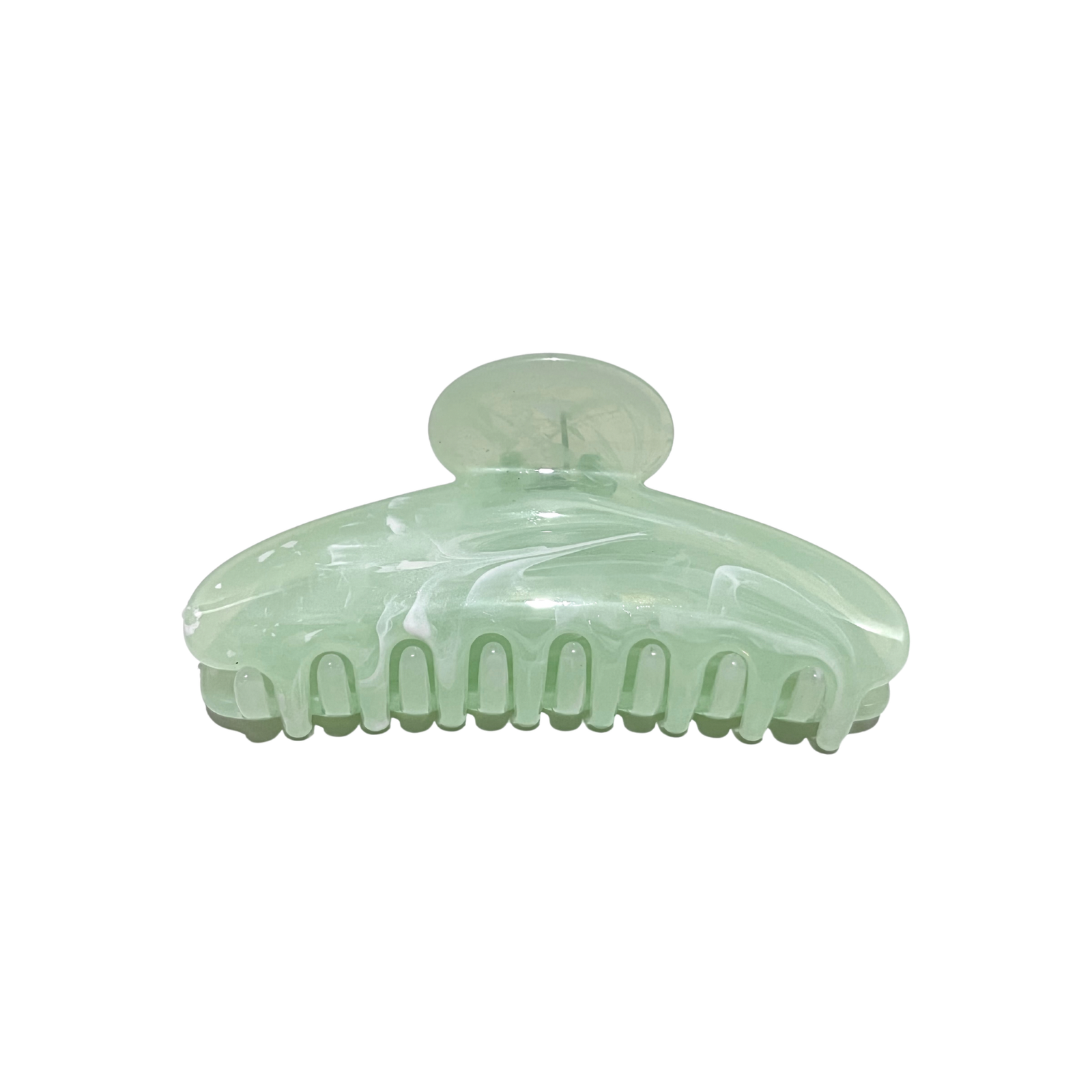 Light Green Marble Hair Claw