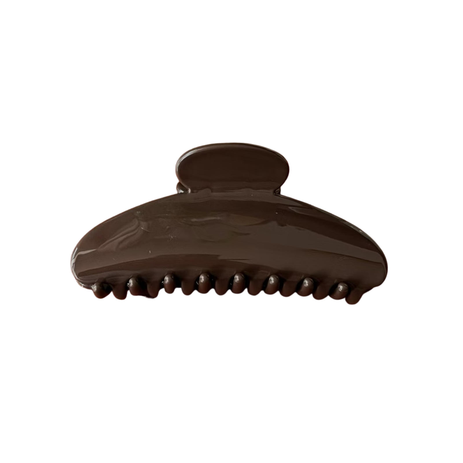 Solid Dark Brown Hair Claw