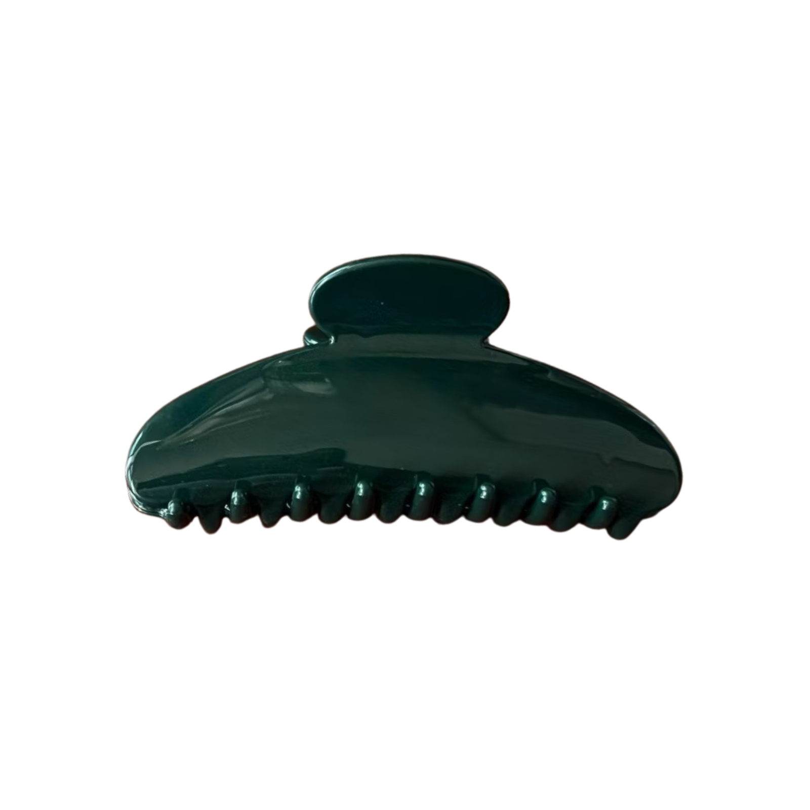 Solid Dark Green Hair Claw